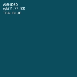 #0B4D5D - Teal Blue Color Image