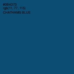 #0B4D73 - Chathams Blue Color Image