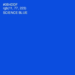 #0B4DDF - Science Blue Color Image