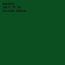 #0B4E20 - Kaitoke Green Color Image