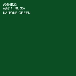 #0B4E23 - Kaitoke Green Color Image