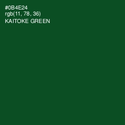 #0B4E24 - Kaitoke Green Color Image