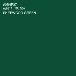 #0B4F37 - Sherwood Green Color Image