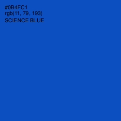 #0B4FC1 - Science Blue Color Image