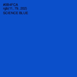 #0B4FCA - Science Blue Color Image