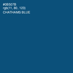 #0B507B - Chathams Blue Color Image