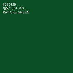 #0B5125 - Kaitoke Green Color Image