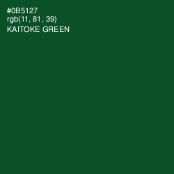 #0B5127 - Kaitoke Green Color Image