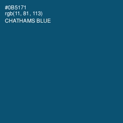 #0B5171 - Chathams Blue Color Image