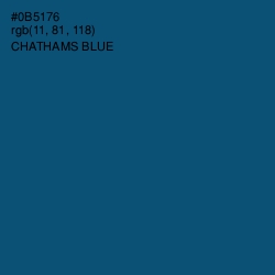 #0B5176 - Chathams Blue Color Image