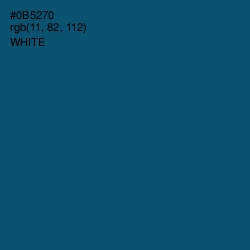 #0B5270 - Chathams Blue Color Image