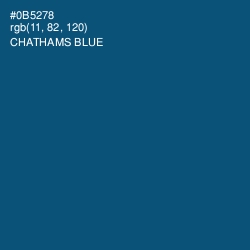 #0B5278 - Chathams Blue Color Image