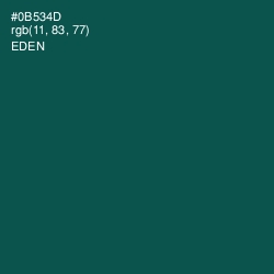 #0B534D - Eden Color Image