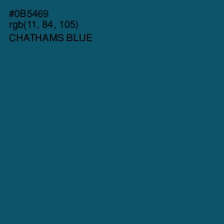 #0B5469 - Chathams Blue Color Image