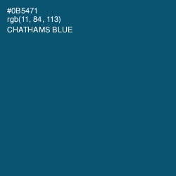#0B5471 - Chathams Blue Color Image