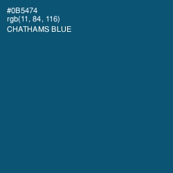 #0B5474 - Chathams Blue Color Image