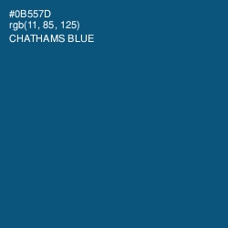 #0B557D - Chathams Blue Color Image