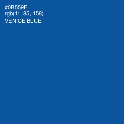 #0B559E - Venice Blue Color Image