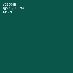 #0B564B - Eden Color Image