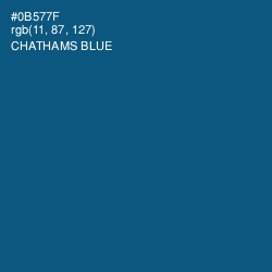 #0B577F - Chathams Blue Color Image
