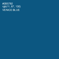 #0B5782 - Venice Blue Color Image