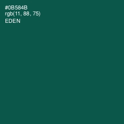 #0B584B - Eden Color Image
