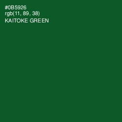 #0B5926 - Kaitoke Green Color Image