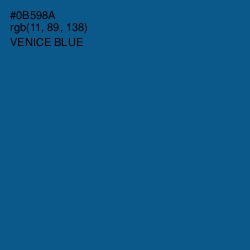 #0B598A - Venice Blue Color Image