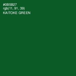 #0B5B27 - Kaitoke Green Color Image