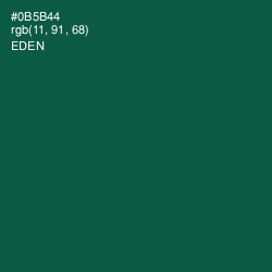 #0B5B44 - Eden Color Image