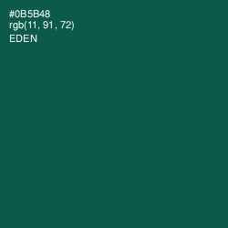 #0B5B48 - Eden Color Image