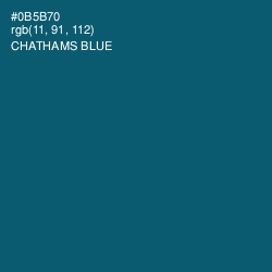 #0B5B70 - Chathams Blue Color Image