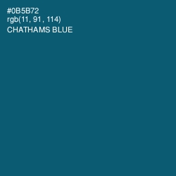 #0B5B72 - Chathams Blue Color Image