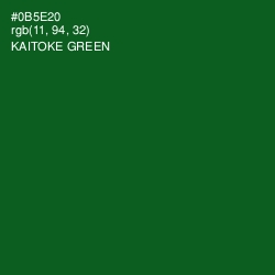 #0B5E20 - Kaitoke Green Color Image