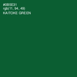 #0B5E31 - Kaitoke Green Color Image
