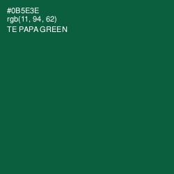 #0B5E3E - Te Papa Green Color Image