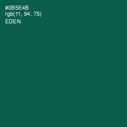 #0B5E4B - Eden Color Image