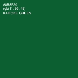 #0B5F30 - Kaitoke Green Color Image