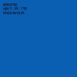 #0B5FB2 - Endeavour Color Image