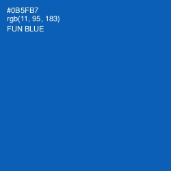 #0B5FB7 - Fun Blue Color Image