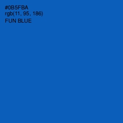 #0B5FBA - Fun Blue Color Image