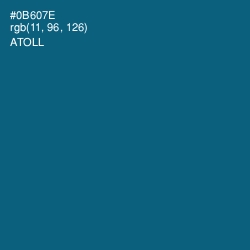 #0B607E - Atoll Color Image