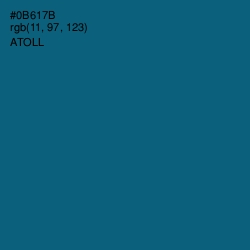 #0B617B - Atoll Color Image