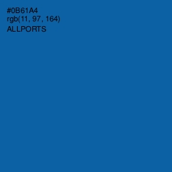 #0B61A4 - Allports Color Image