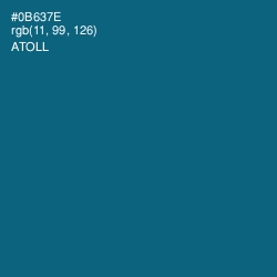 #0B637E - Atoll Color Image