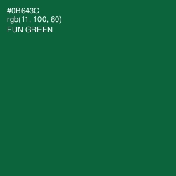 #0B643C - Fun Green Color Image