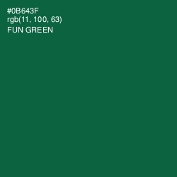 #0B643F - Fun Green Color Image