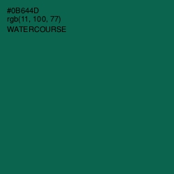 #0B644D - Watercourse Color Image