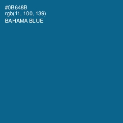 #0B648B - Bahama Blue Color Image