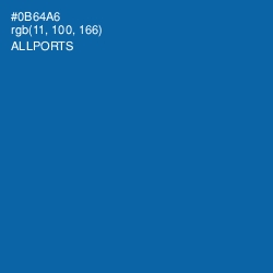 #0B64A6 - Allports Color Image